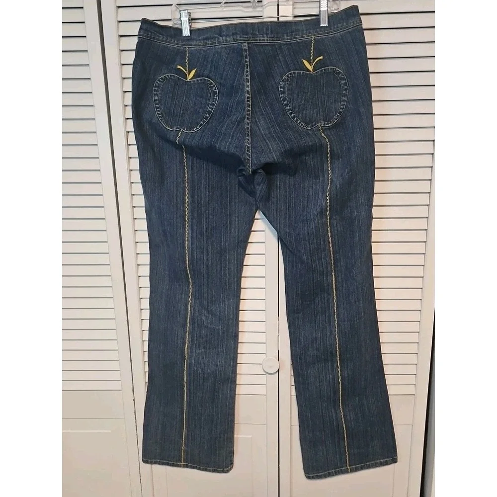 Vintage Apple Bottom Y2K  JEANS BY NELLY SIZE SIZE 13/14 39x34 EUC‎